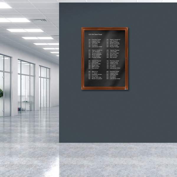 AARCO Aluminum Enclosed Wall Mounted Letter Board Wayfair